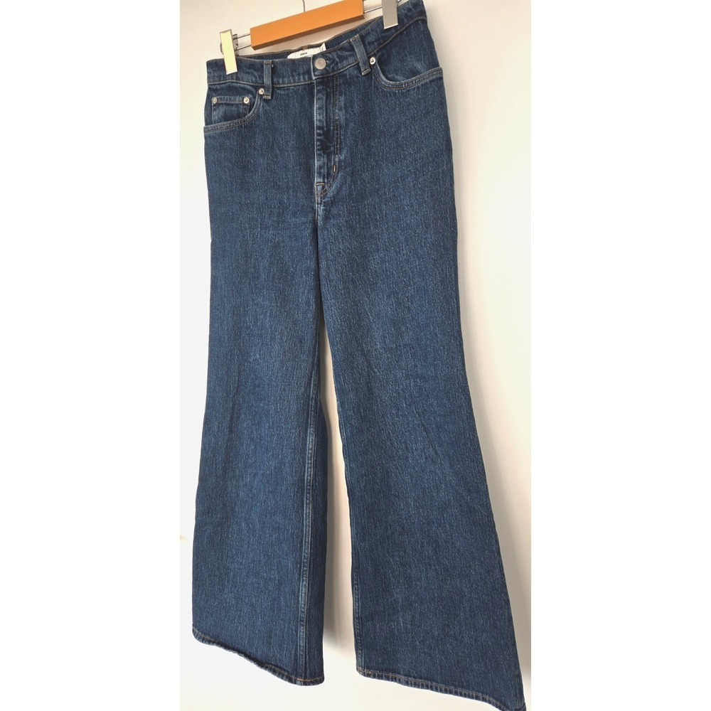 & Other Stories Womens Jeans Sz 28 Medium Wash High Rise Wide Leg Treasure Cut - Picture 6 of 16